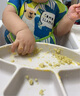 MODU'I婴儿餐盘modui进口宝宝餐盘分格餐盘带吸盘ins硅胶辅食碗儿童餐具 奶油白 实拍图
