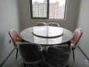 丰舍 餐桌 可变圆桌伸缩折叠实木岩板餐桌椅组合现代轻奢餐桌餐厅饭桌 黑白色-12MM岩板-实木椅 【1.35米】 一桌6椅 实拍图