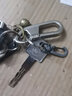 中邦中邦汽车钥匙扣男士腰挂钥匙链挂件金属钥匙圈双环简约锁匙扣礼物 银色 实拍图