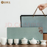 金镶玉茶具套装茶壶茶杯盖碗羊脂玉白瓷陶瓷送礼盒高档家用 清香雅韵  实拍图