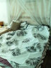曼克顿（MANKEDUN）全新水洗棉床上四件套纯色简约裸睡家用学生宿舍床单被套三套件 莫奈-魅影黑 四件套1.8m床-适用被套200*230cm 实拍图