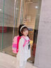 剑桥树儿童书包小学生女孩1-3-6年级减负护脊大容量轻便减压背包双肩包 蝴蝶结A:玫粉色小码 实拍图