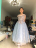 apfelbaum女童公主裙儿童主持人花童蓬蓬纱晚礼服小女孩高端钢琴演出服春夏 蓝色长款（无袖） 150cm 实拍图