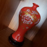 景德镇陶瓷器 中国红花瓶 家居装饰品婚庆礼品 工艺品摆件 美人瓶 晒单实拍图