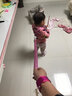 天才一叮 防走失带牵引绳背包儿童防丢绳宝宝防走丢肩带母子安全绳溜娃神器 粉红色 1.5米 实拍图