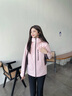 波司登（BOSIDENG）【反季】冲锋衣鹅绒羽绒服男女情侣同款90绒三合一防风防雨外套 【店长推荐】苏梅粉 生巧咖161B S 160/84A 实拍图