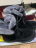 Bata雪地靴女冬商场新款牛皮保暖羊毛厚底百搭雪地靴Y2311DZ3 黑色 35 晒单实拍图