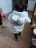 迪士尼冷天适合0-4岁女宝宝穿的秋冬装羊羔绒外套加绒婴儿女童加厚棉衣服棉袄洋气毛毛衣 白色后背小熊 80cm 晒单实拍图