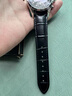 适配海鸥表带原装真皮蝴蝶扣男女款816.362/219.328柔软牛皮表带 HO-黑色-银蝴蝶扣 22mm 实拍图