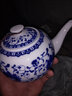 盛天下 景德镇陶瓷青花瓷小茶壶釉中彩过滤泡茶单壶小号功夫茶具手抓壶 缠枝莲-1L 实拍图