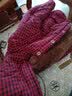 俞兆林（YUZHAOLIN）中老年女装妈妈冬装棉服棉衣夹棉格子外套大码女装老年人衣服棉袄 红色 XL （建议90-100斤） 实拍图