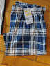 顶瓜瓜纯棉睡裤男薄款中青年棉质格子家居裤可外出 宝蓝方格  男 新疆纯棉 薄 2XL 实拍图