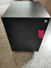 万美聚彩色办公活动柜 桌下移动推柜三抽活动矮柜 挂劳文件柜 铁皮密码锁资料储物柜子 黑色三抽活动柜 实拍图