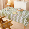 雨毅桌布防水防油防烫PVC餐桌布桌面垫桌垫餐桌垫 菱形果绿140*180 实拍图