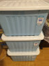 SPACEXPERT 加厚塑料收纳箱 75L蓝色 衣服被子整理箱储物箱儿童玩具收纳盒搬家箱打包箱子 实拍图