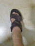 老人头凉鞋男夏季新品男士两用凉拖牛皮真皮厚底百搭沙滩拖鞋男 经典款-棕色 43 实拍图