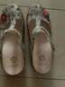 维布伦（VEBLEN）包头果冻鞋女夏季洞洞鞋外穿防滑软底舒适透气厚底沙滩鞋 6602樱花朵朵金色 38 实拍图
