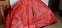 NatureHike超轻户外单人骑行铝杆帐篷 硅胶面料防水 防风防雨露营专业帐篷 单人 格子布-橘红 实拍图