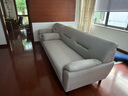 福罗帝（FROUDE）沙发真皮沙发双人位客厅沙发现代简约小户型北欧会客头层牛皮沙发 【皮厚2.2mm】进口加厚头层牛皮-海绵款-浅灰 单人位0.9米 实拍图