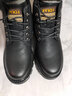 CHAOMU马丁靴男羊毛棉鞋加厚高帮棉皮鞋厚底工装雪地靴防滑防水冬季男鞋 黑色加棉 41 实拍图