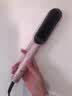 金稻负离子直发梳夹板卷发棒内扣直板夹不伤发防烫直发卷发两用电梳子直发器造型梳宿舍旅行送女生礼物 樱花粉 实拍图