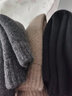 BAIWIFE法国柏芙袜子男羊毛袜加厚男士保暖羊绒加绒毛圈袜子女中筒抗寒 毛巾款：【浅灰】- 3双 均码 男士-均码【38-44】 实拍图