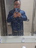 皮尔卡丹（pierre cardin）牛仔夹克男2025新款秋冬季加厚水洗落肩加绒牛仔外套大码男牛仔衣 A1128浅蓝 2XL （145-160斤） 实拍图