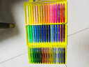晨光（M&G）24色油画棒36色幼儿园儿童旋转水溶性绘画12色丝滑小学生用口红式可水洗新蜡笔炫彩棒 48色+含晨光笔刷1支 实拍图
