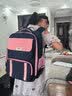 瑞牌（RUiPAi）小学生书包男1-3-6年级大容量女轻便减负透气防水儿童 宝蓝粉 (3-6年级)配笔盒 实拍图