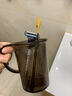 韩国进口浴室漱口杯情侣洗漱杯牙刷杯塑料杯刷牙杯子喝水杯 杯子海蓝色 实拍图