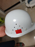 伟光 ABS安全帽 圆顶新国标透气款 防砸耐穿刺电绝缘 Y型下颏带工地建筑头盔 白色旋钮式【京东自营】 实拍图