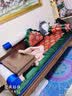 景典 红木家具 非洲鸡翅木（学名：非洲崖豆木）罗汉床实木沙发组合榻躺床中式沙发两用 实拍图
