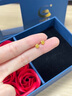 中国黄金四叶草黄金耳钉女足金耳环生日礼物送女友生日老婆实用高级 足金镂空五角星耳钉 实拍图