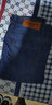 皮尔卡丹（pierre cardin）203321 牛仔裤男 舒弹丝轻薄透凉微弹休闲中腰男装 浅蓝色33码 实拍图