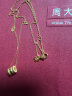 周大福 小蛮腰吊圆筒项链(工费360)45cm约4.3g EOF90 实拍图
