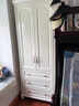 艾薇卡美式复古实木衣柜白色现代简约对开门3456门带抽屉顶柜卧室大衣橱 两门衣柜 象牙白 实拍图