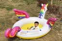 INTEX火烈鸟游泳圈玩具成人儿童水上玩具坐骑独角兽泳池充气浮床 大独角兽坐骑【手拉泵】 实拍图