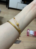 六福珠宝足金花丝玲珑转运珠黄金项链女款套链 计价 F63TBGN0015 约3.24克 实拍图