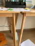 巧手七（QIAOSHOUQI） 实木书桌 学习桌成人单人简易写字台中学生书桌椅北欧桌子现代简约电脑桌 原木色 100cm*55cm*75cm（长宽高） 实拍图