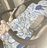 酷贝乐（coballe）婴儿推车凉席宝宝餐椅垫子儿童安全座椅冰垫坐靠苎麻冰珠夏季通用 素格蓝【冰珠苎麻款】 实拍图