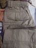 守约贤者新款春秋季宽松薄款工装裤男士肥加大码休闲裤户外多口袋长裤纯棉 A2012浅灰 XL【建议体重140-160斤】 实拍图