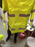 智汇反光雨衣交通雨衣雨裤套装电动车外卖防暴雨防汛环卫分体式冬季加厚棉雨衣 荧光绿【普通款150DPU】 XL号（适合身高170-175cm） 实拍图