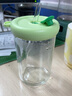 3D挂件高颜值冷萃玻璃杯茶水分离吸管杯子可爱萌趣水果杯便携手提 绿色 实拍图