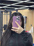 韵宁 适用于苹果手机壳真液态硅胶iPhone手机保护套新款纯色黑加仑紫高级感全包防摔简约情侣款 【炫酷黑】真液态硅胶*不发黄*不变色 iPhone 16Pro 实拍图