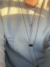 欧莎（OSA）【空调衫】毛衣开衫女士夏装新款针织外套薄款小香风宽松上衣 白色B XL 实拍图