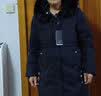 雅鹿妈妈羽绒服女冬装中长款加厚狐狸毛领保暖中老年女冬季外套 Y1201V15210-紫红 4XL 实拍图