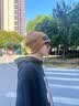 苏木佰新款大头围毛线帽子男士秋冬潮保暖护耳冷帽宽松显脸小针织帽女 咖啡 实拍图