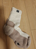 凯乐石（KAILAS）户外登山徒步羊毛袜透气保暖吸湿排汗加厚弹力防汗臭中帮旅行袜子 女米褐色（羊毛） M（男40-42 女38-40） 实拍图