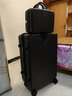 袋鼠（KANGAROO）行李箱男大容量32女学生高颜值旅行箱轻音万向轮拉杆箱结实皮箱 炫酷黑【升级子母款】 26英寸 【中长途游-8-12天出行】 实拍图