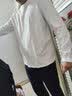 宾色2件装100%全棉长袖t恤男春秋圆领纯色潮流重磅体恤上衣纯棉打底衫 09-白色+白色 2XL 【适合150-170斤】 实拍图